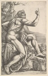 Johannes der Täufer predigt in der Wildnis