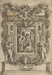 Ein junger Mann bietet einer sitzenden Frau seine Hand an, eine andere Frau steht zwischen ihnen, ca. 1540-80