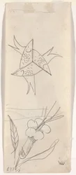 Blatt mit Skizzen (verso)