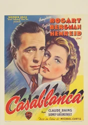 Ein belgisches Plakat für den Film "Casablanca"