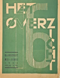 Titelblatt einer Ausgabe 1923 der Zeitschrift "Het Overzicht", 1923