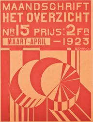 Titelbild der März-April-Ausgabe 1923 der Zeitschrift "Het Overzicht", 1923