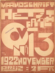 Titelblatt der Novemberausgabe 1922 der Zeitschrift "Het Overzicht", 1922