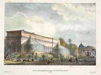 Gewächshäuser des Botanischen Gartens der Universität Löwen, ca. 1895