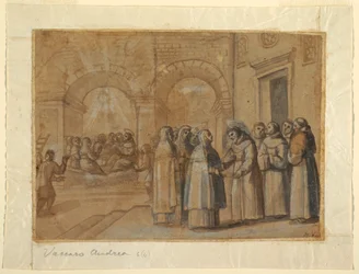 Treffen der Heiligen Franziskus und Clara