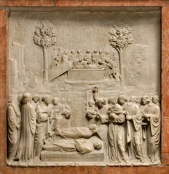 Krypta, Arche der Heiligen Marcellinus und Peter Exorzist, Beerdigung der Heiligen Marcellinus und Peter