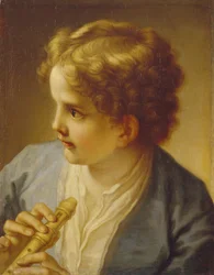 Junge mit einer Flöte, ca. 1720
