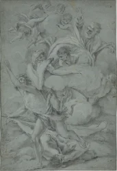 Gott verflucht Kain nach dem Mord an Abel
