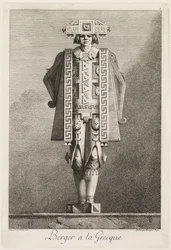 Maskerade à la Grecque: Schäfer à la Grecque, Platte 5, 1771