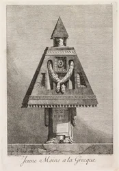 Maskerade à la Grecque: Junger Mönch à la Grecque Tafel 9, 1771