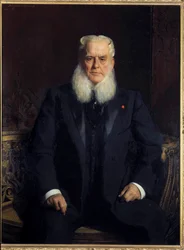 Porträt von Alfred Chauchard (1821-1909), Gründer der Louvre-Kaufhäuser, Sammler und Stifter der Musées Nationaux. 1896. Maße: 1,3 x 0,96 m. Paris, Musée d