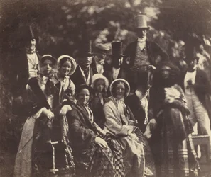 Hochzeitsgruppe, ca. 1852 oder 1853
