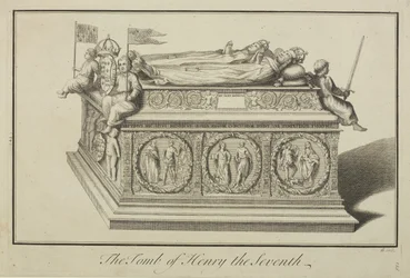 Blick auf das Grab von Heinrich VII. und Königin Elizabeth in der Königskapelle in der Westminster Abbey