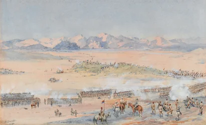 Vormarsch der 9. und 10. Sudan-Bataillone der ägyptischen Armee in der Schlacht von Toski, 3. August 1889