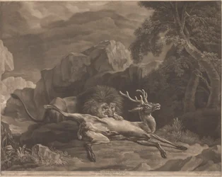 Der Löwe und der Hirsch