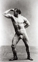 Deutscher Bodybuilder Eugen Sandow