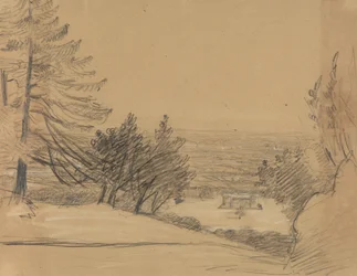 Landschaft mit Schloss