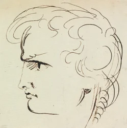 Porträtstudie eines jungen Mannes