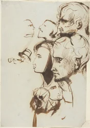 Studie von Gesichtern