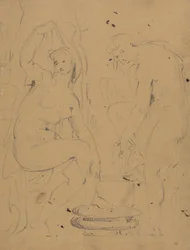 Studie von badenden Frauen