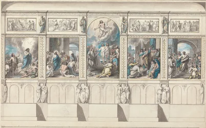Entwurf für eine Wand der Kapelle der Offenbarten Religion