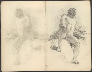 Skizzenbuch mit Figuren- und Kompositionsstudien