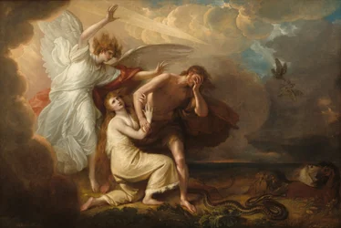 Die Vertreibung von Adam und Eva aus dem Paradies
