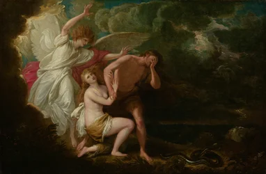 Die Vertreibung von Adam und Eva aus dem Paradies, 1791, retuschiert 1803