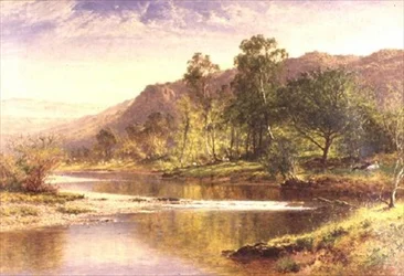 Der Fluss, der in Derwentwater mündet