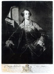 Porträt von Charles Watson-Wentworth, zweiter Marquis von Rockingham (1730-82), graviert von Richard Houston
