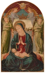 Madonna und Kind mit Engeln