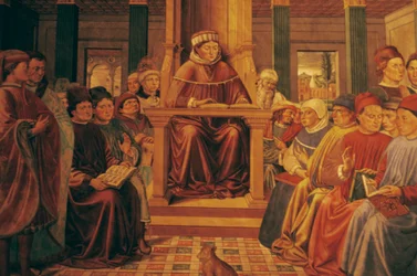 Augustinus lehrt Rhetorik in Rom