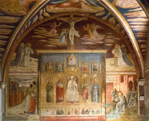 Freskenzyklus, der das Leben Christi und des Heiligen Hieronymus darstellt