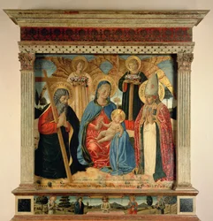 Madonna mit Kind und den Heiligen Andreas und Prosper, 1466