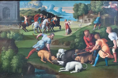 Circe verwandelt Picus in einen Specht