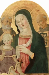 Madonna mit Kind, Heiligem Hieronymus und Heiligem Bernhardin von Siena, um 1480-1485