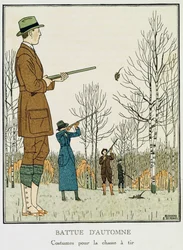 Eine Herbstjagd, um 1912-13