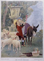 Kleine Hirten - Von Boutet de Monvel, Anfang des 20. Jahrhunderts