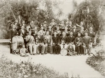 Die Orchestergruppe in Zichron Yaacov, ca. 1898-1900