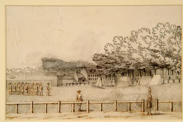 Lager von Soldaten, Hampton Court Green