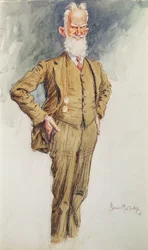 Porträt von George Bernard Shaw, um 1925