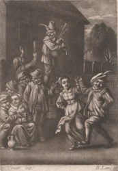 Tanzende Bauern
