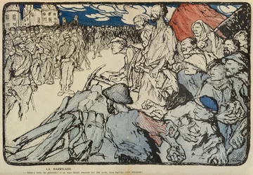 Die Barrikade, Illustration aus 