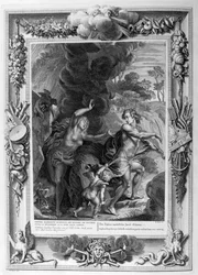 Orpheus führt Eurydike aus der Hölle, schaut zurück und verliert sie für immer, 1733