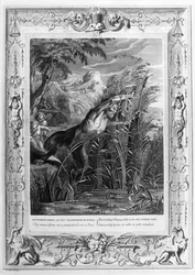 Pan jagt Syrinx (Gravur)