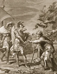 Phineus wird von den Harpyien durch Kalais und Zetes befreit, 1731