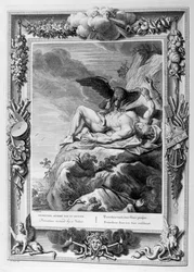 Prometheus von einem Geier gefoltert, 1733