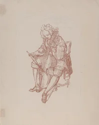 Der Bassgeigenspieler, 1707