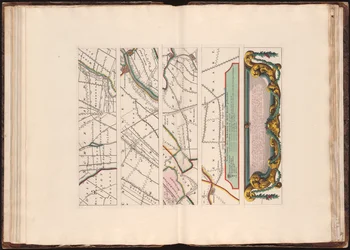 Neue Karte des Landes von Utrecht nach der Ordnung der Ed. Mog. Herren Staaten ... vermessen und kartiert, durch Bernard du Roy, Ingenieur; G. Hoet del. ornam.; T. Doesburgh sculps