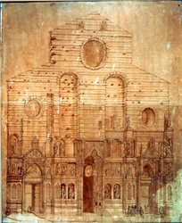 Fassade der Kathedrale (Duomo) von Florenz